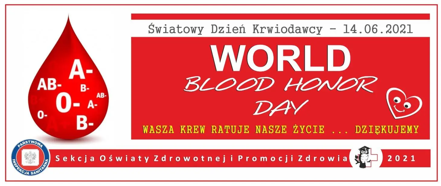 14 czerwca - Światowy Dzień Krwiodawstwa