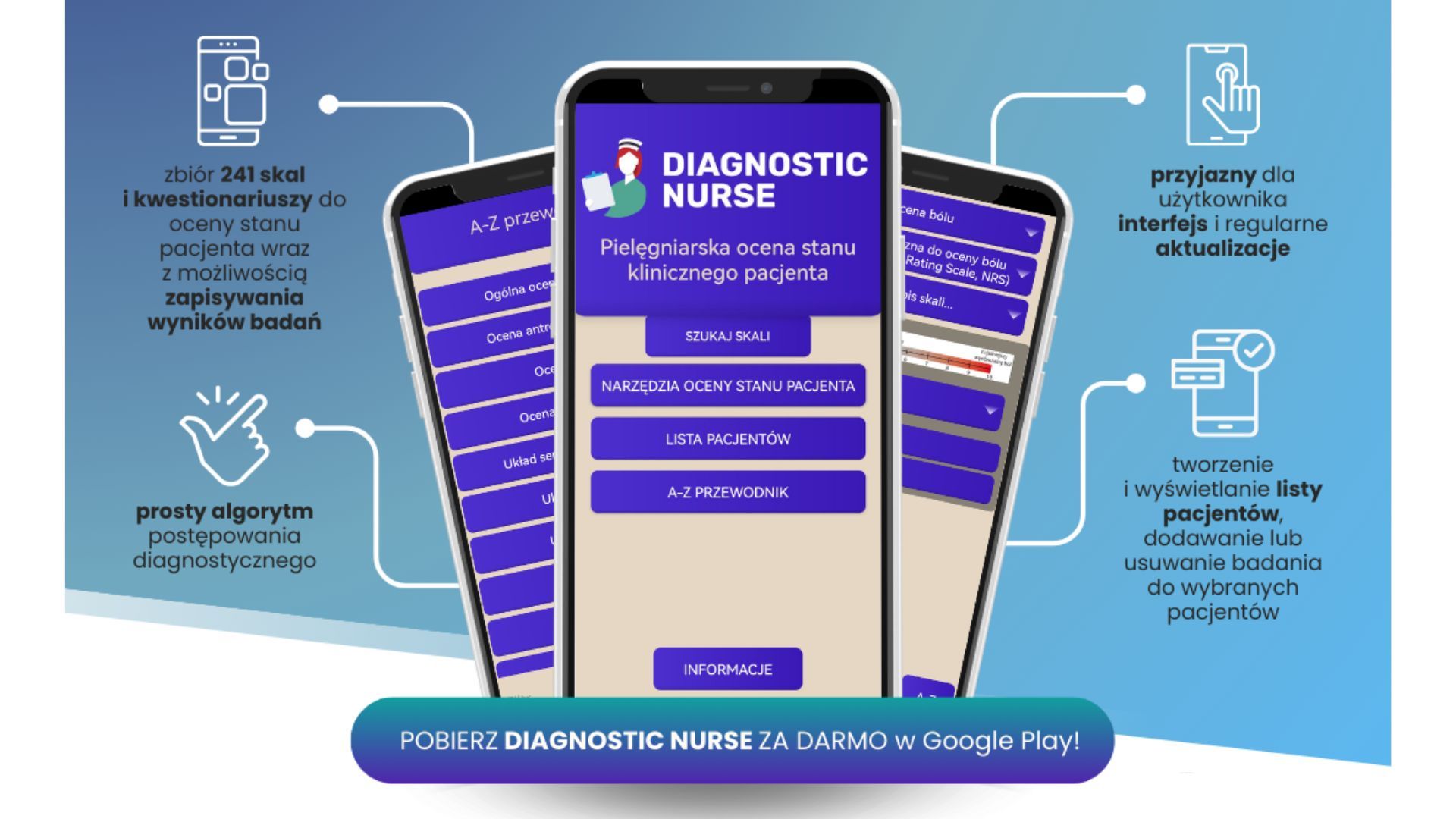 Aplikacja mobilna Diagnostic Nurse
