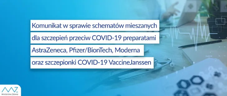 Mieszanie szczepień przeciw COVID-19 – komunikat MZ