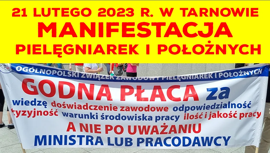21 lutego 2023 manifestacja w Tarnowie