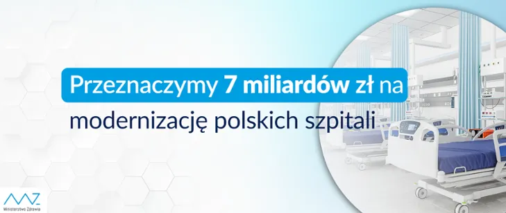 MZ przeznacza 7 miliardów zł na modernizację polskich szpitali - 2029 roku