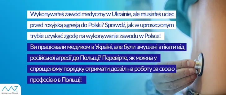 Zasady zatrudnienia personelu medycznego z Ukrainy w Polsce